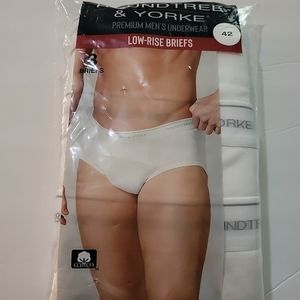 NWT Roundtree & Yorke Low-Rise Briefs  36 42